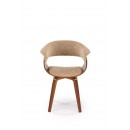 Стул HALMAR K545 бежевый/орех